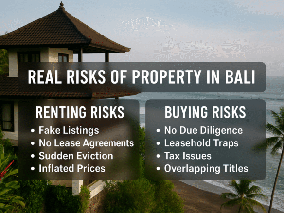 Real estate listing image - PROPEKO August 24, 2025 - Risks of Buying and Renting in Bali | Real Estate Pitfalls to Avoid